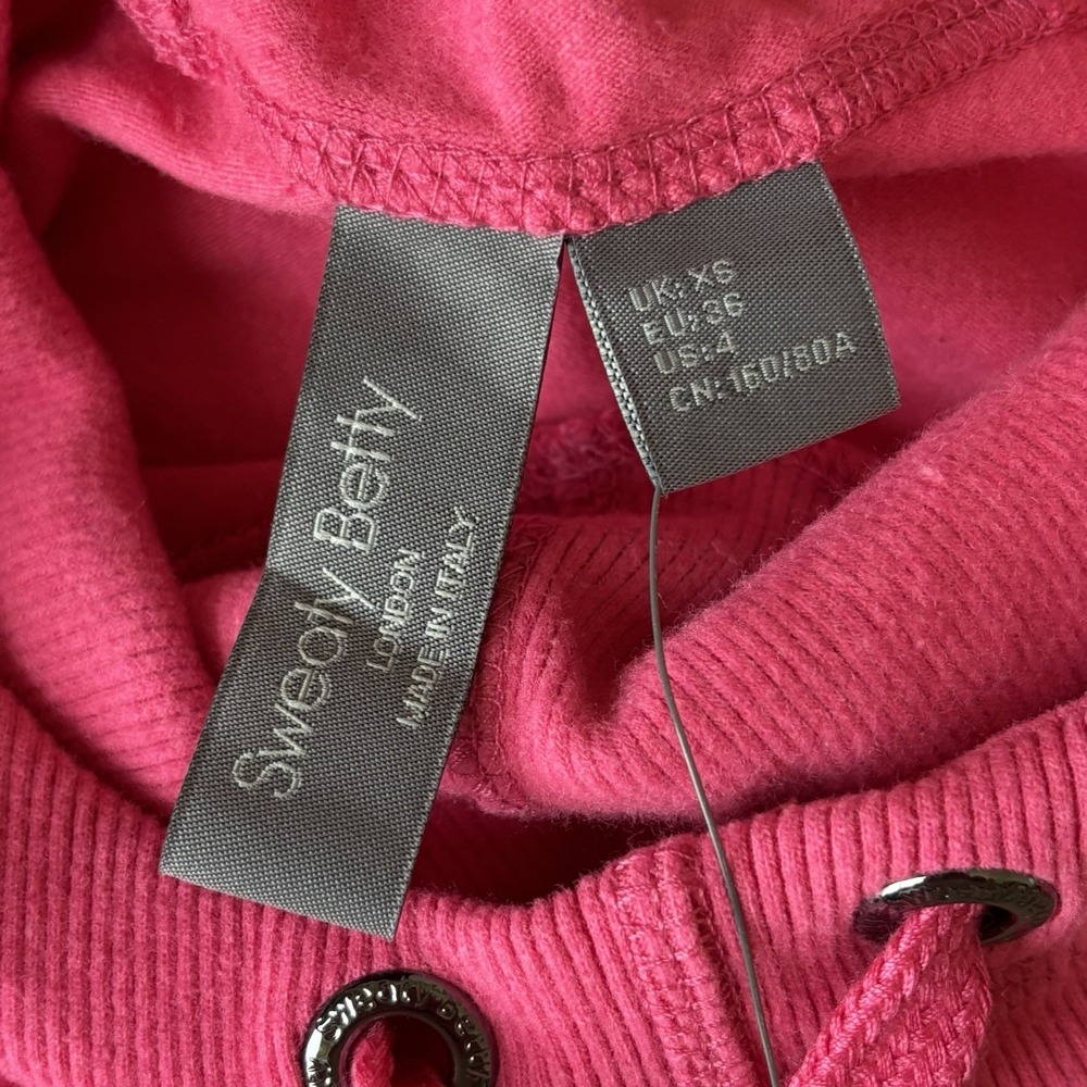 Sweaty Betty Escape Italian Luxe Fleece Womens Pink Hoodie, Size XS (4) $148 NWT - Picture 11 of 16